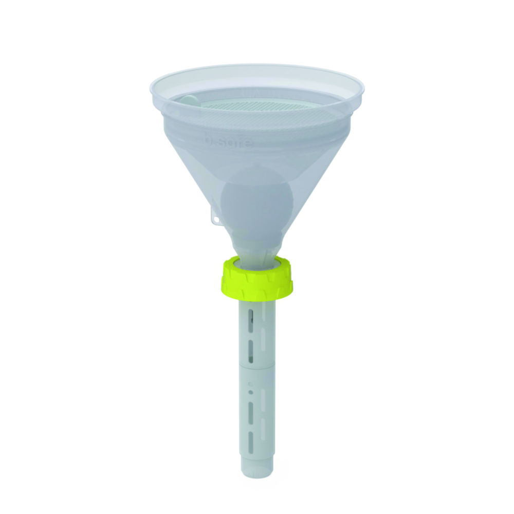 Bohlender b.safe Funnel 180 S 51 – Ø 180 mm, White, Static‑Dissipative PE‑EX Option