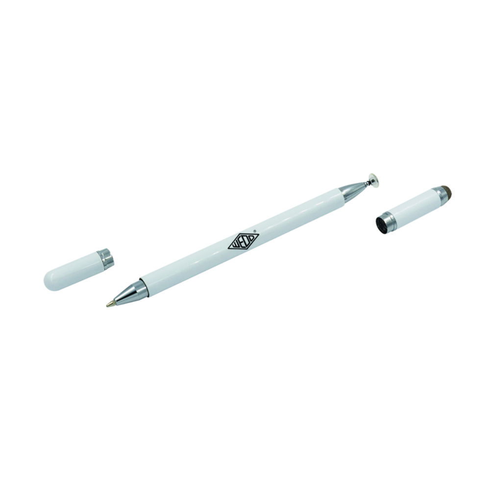 Werner Dorsch Touchpen Universal, White with Disc Tip