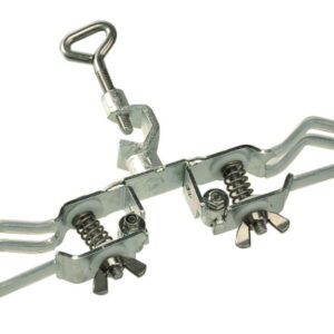 BOCHEM Burette Clamp, Steel Electroplated D=20mm, Fingers with Silicone Coat, for 2 Burettes