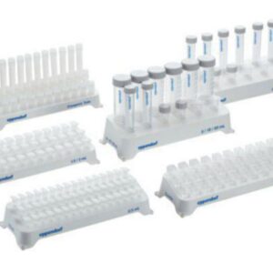 Eppendorf Tube Rack for Cryo Tubes, 36 Positions, White, Autoclavable, Pack of 2