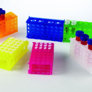 Heathrow Scientific Microtube Racks Interlocking for 4 Sizes, Orange, 175 x 95 x 51 cm