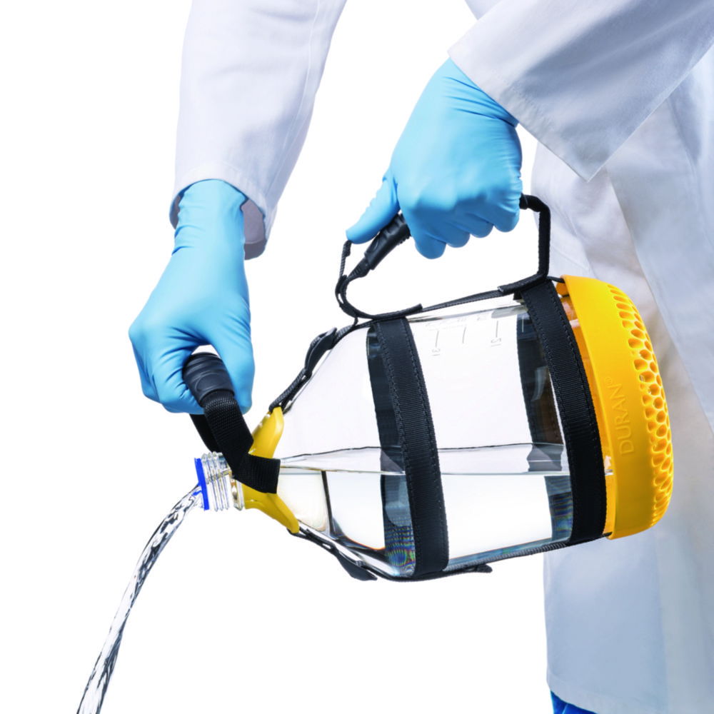 DWK Duran Bottle Carrying System GL45 2 Liter, PP, Blue