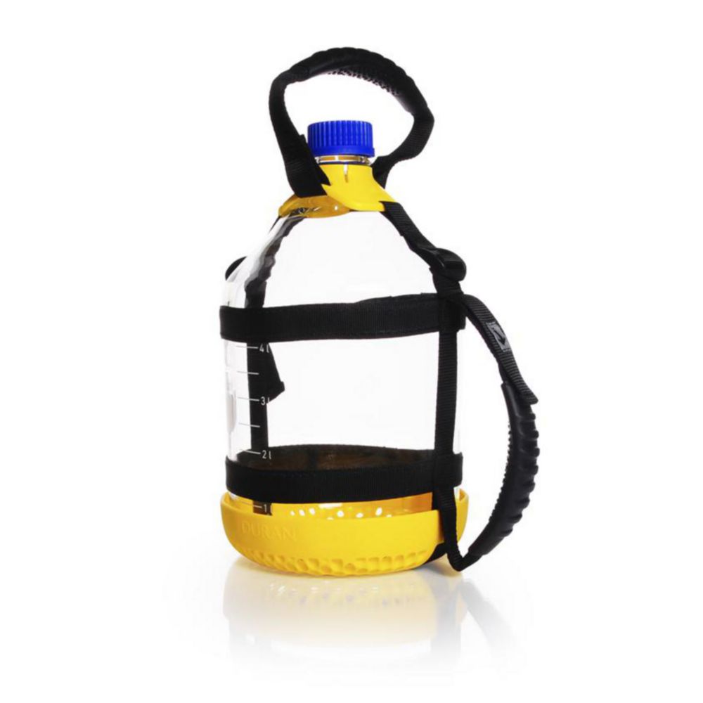 DWK Duran Bottle Carrying System GL45 5 Liter, PP, Yellow