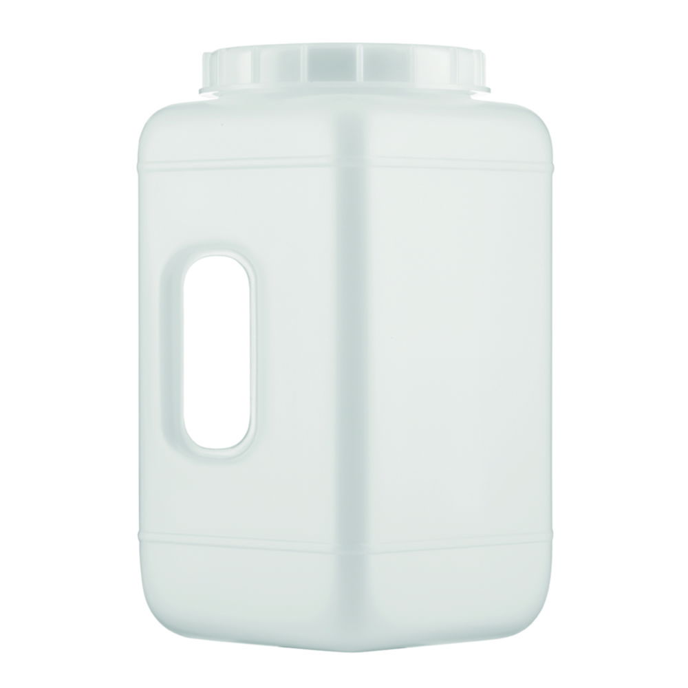 Kautex HDPE Wide Mouth Containers 4.4L with Screw Cap (Square Shape)