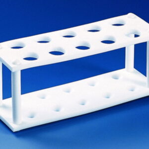 BRAND Test Tube Racks, PTFE for 4 Tubes up to D. 30 mm, 180x60x80 mm