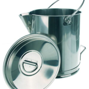 Bochem Measuring Can, 20 Litre, Graduated, 18/10 Steel, With Spout