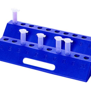 Heathrow Scientific Tube Racks for 2x10 Tubes, Blue, 210x90x46mm