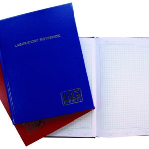 LLG Lab Notebook US Letter Format, 200 Pages, Grid Format with Blue Waterproof and Chemical-Resistant Cover