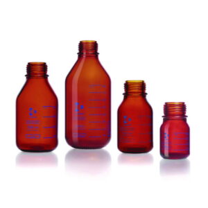 DWK Duran Pressure Plus+ GL 45 Laboratory Bottle, Amber, 100 mL (Without Screw Cap and Pouring Ring)​