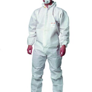 LLG Overall tritex pro, PE/PP SMS, White Antistatic, with Hood, Individually Packed, Type 5 + 6, Category III, Size 6 (XXXL), Pack of 25​