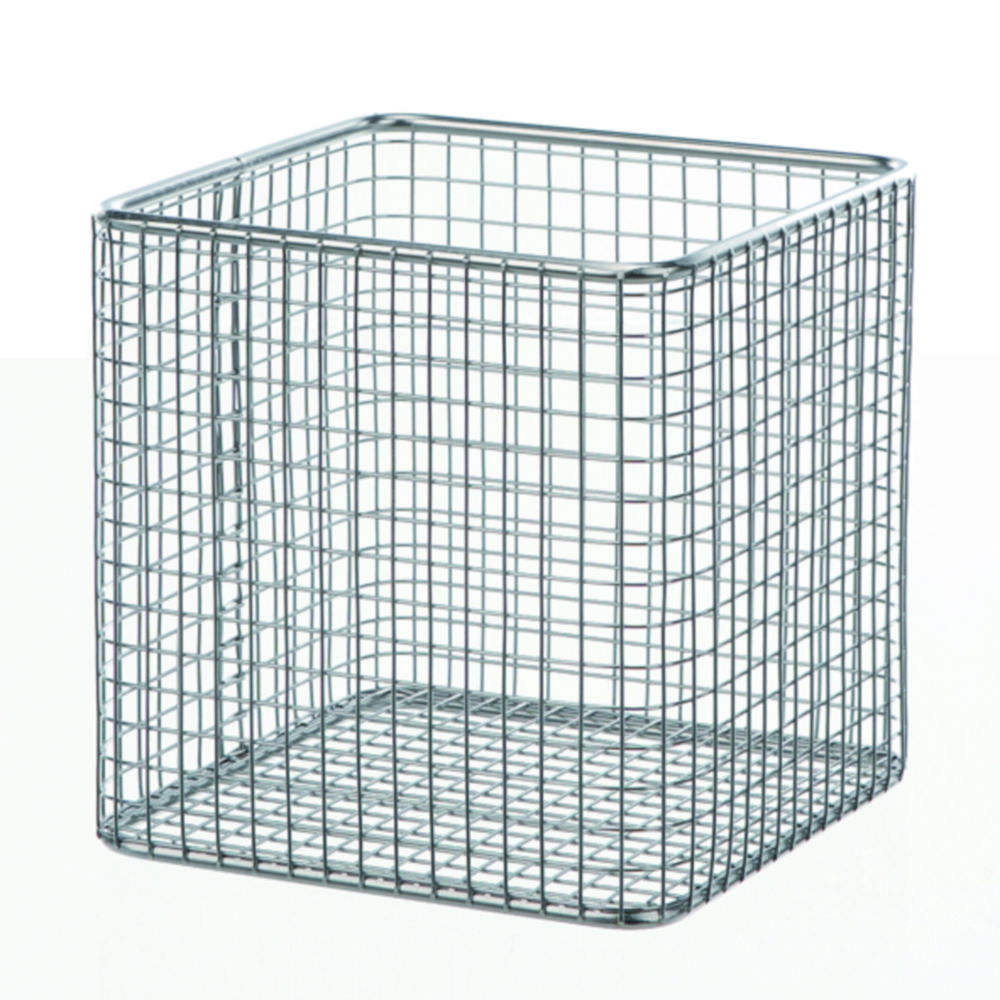 BOCHEM Wire Basket 140x140x140 mm Stainless Steel 18/10 E-POLI Mesh 8x8mm
