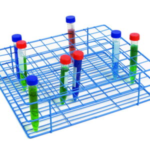Heathrow Scientific Coated Wire Tube Rack 20–25mm 8x10 Format Blue​