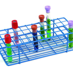 Heathrow Scientific Coated Wire Tube Rack 13–16mm 4x10 Format Blue