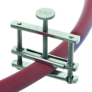 BOCHEM Screw Cock Type Hoffmann B = 20 mm, Nickel-Plated Brass, With Flap