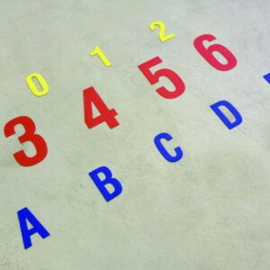 Ergomat Letters Extreme 9 cm Orange Set of 75 Pieces