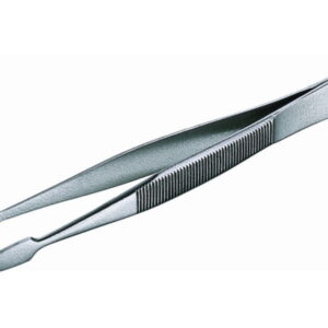 Usbeck Cover Glass Tweezers Nickel Plated Bent 105 mm​
