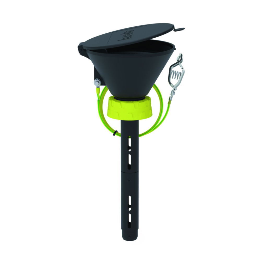 Bohlender b.safe Funnel 130 mm – S 51 Thread, Black PE (Electrically Conductive)