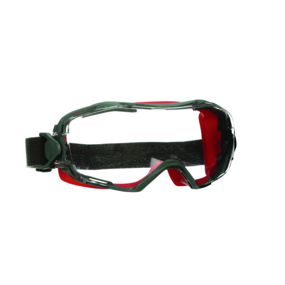 3M GoggleGear 6000 Full Vision Glasses GG6001SGAF-RED, Red Frame, Clear Glass