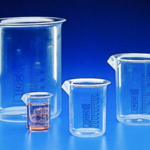 Kartell Beaker 250mL PMP (TPX) Blue Graduation Low Form Autoclavable