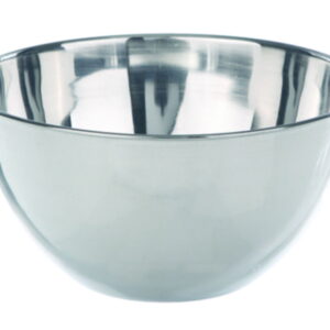BOCHEM Sand Bath Bowl 120 mm, 500 ml 18/10 Steel, Half Nodular, Flat Bottom