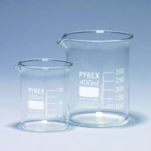 DWK Pyrex Borosilicate Glass Beaker 800 ml with Graduations Pack of 10
