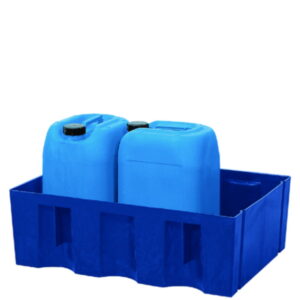 Asecos Drain Tray 714x525x235 mm PE, Payload 150 kg, Without Grating, Without Feet