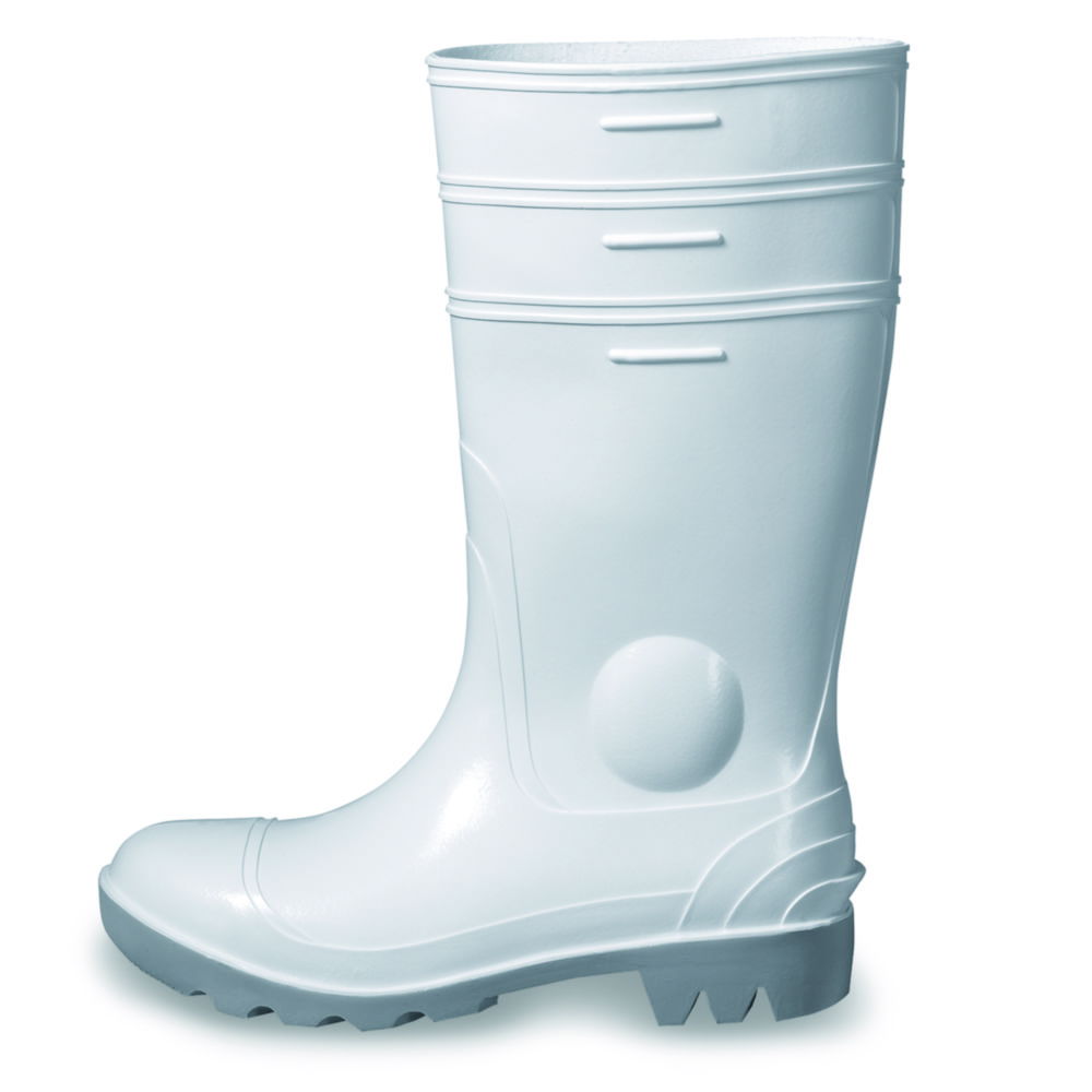Uvex Polymer Safety Boot, Size 43, Type 9476/6, S5 SRC, PVC Sole, White, Pair