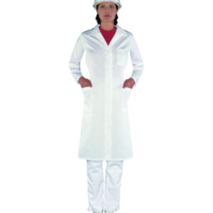 Uvex Ladies' Laboratory Coat, Size 48, White, 65% Polyester / 35% Cotton, 1/1 Arm Type (81510)​