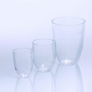 proQuarz Quartz Glass Crucible – 50mL, 45x56mm, Tall Form