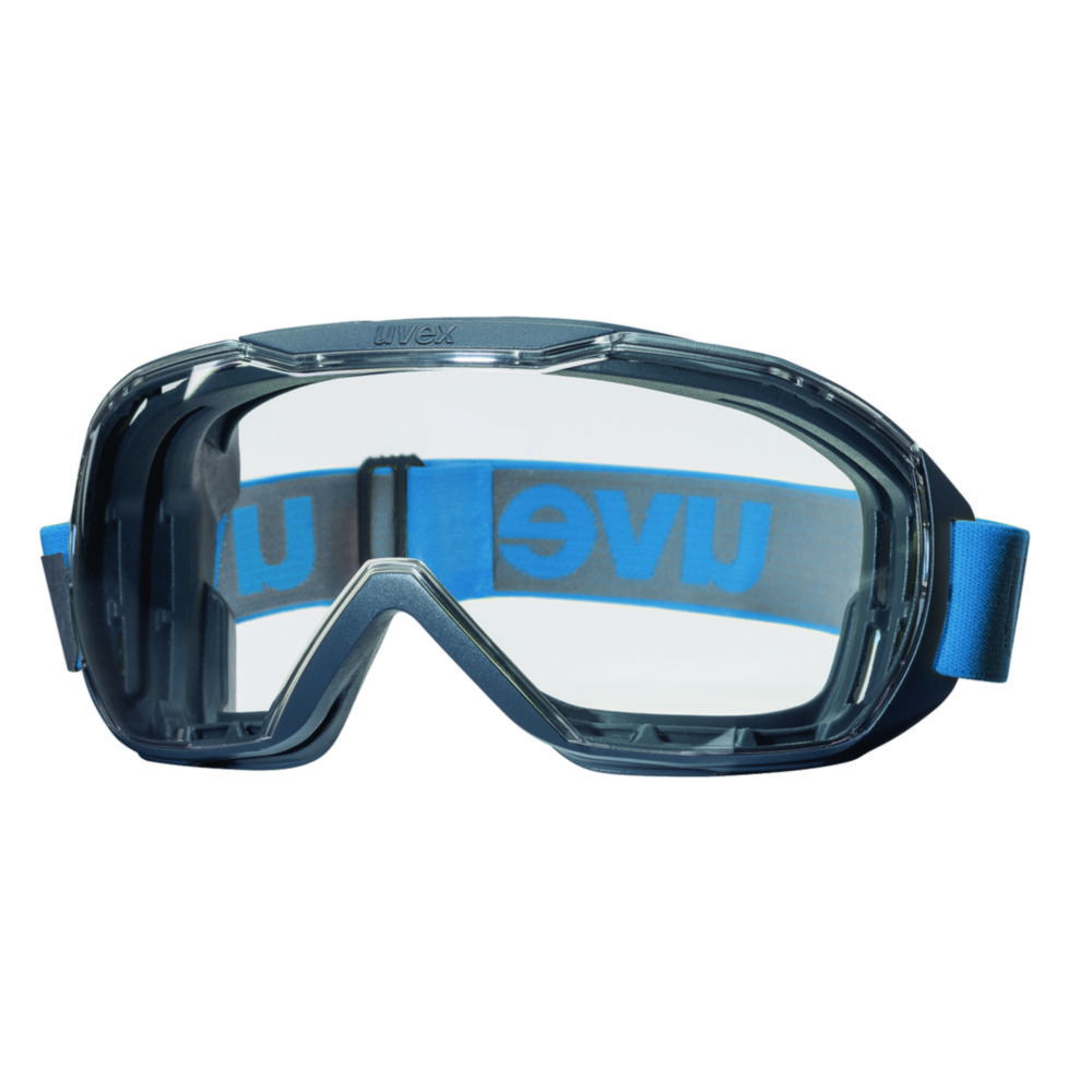 Uvex Protection Spectacles Megasonic SV Excellence 9320, Colour: Grey/Blue, Lenses: PC Clear, UV 400 / 2C-1.2, Supravision Excellence
