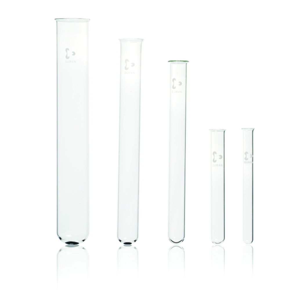 DWK Duran Test Tubes, with Rim, 12 x 100 mm, Pack of 100