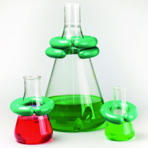 Bel-Art Ring, Lead, 48mm C-Shape Vinyl Coated, Green, for 125–500 mL Flasks