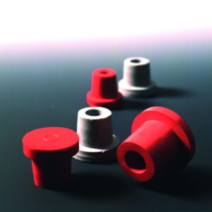 Deutsch & Neumann Hollow Stopper, (NR) Grey Rubber, ID = 8 mm, H = 19 mm