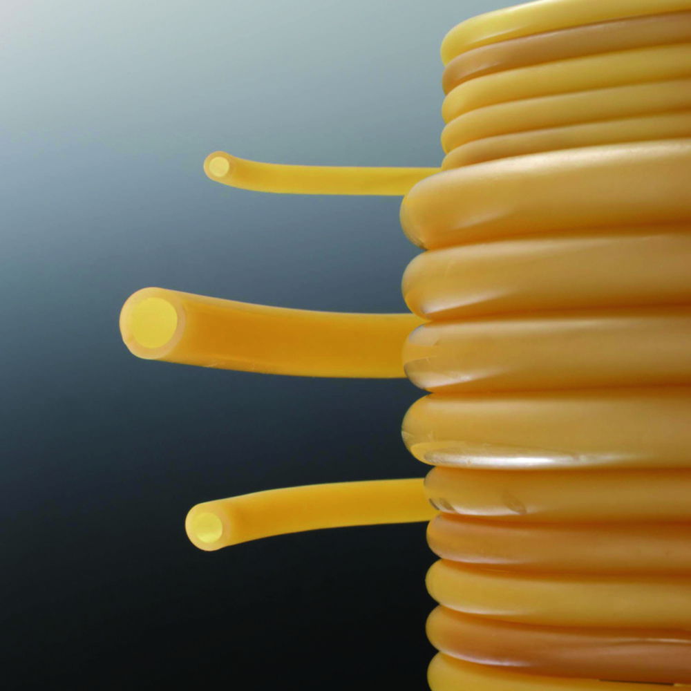 Deutsch & Neumann Latex Tubing 5.00 x 1.50 mm Natural Rubber NR Light Transparent Sterilizable to 120°C