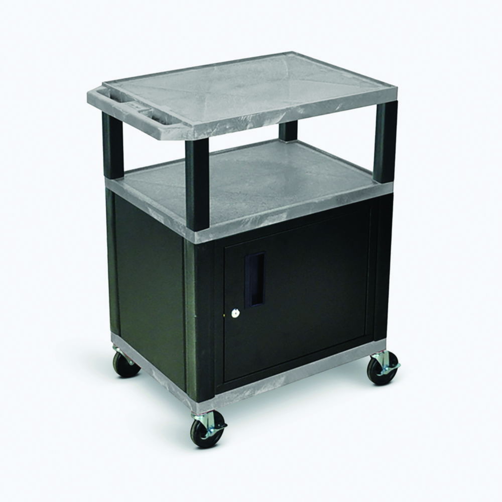 Langkavel Laboratory Trolley WTLK 26 C, Blue 46x61x66 cm, 2 Trays including Black Cabinet