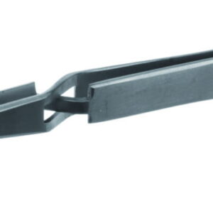 BOCHEM Precision Tweezers, 120mm, 18/10 Steel, Straight, Very Pointed, Self-Clamping