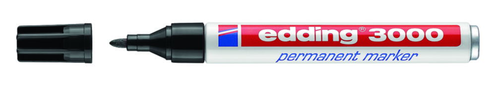 edding 3000 Permanent Marker Blue, Line Width Approx. 1.5–3 mm, Pack of 10