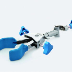 ISOLAB Universal Clamp, 250 mm, 2 Prongs, Jaw Width 0.50 mm, Brackets PVC-Coated with Swivel Mechanism