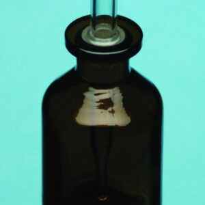 Bohemia Cristal Dropping Bottle 250 mL, Amber, NS Pipette, Boro 3.3