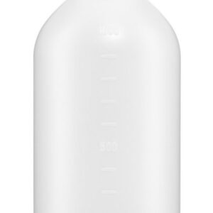 Kautex Textron HDPE Medium Neck Bottle 1000 mL Round with Screw Cap