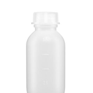 Kautex Textron HDPE Medium Neck Bottle 100 mL Round with Screw Cap