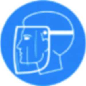 SecuBox® Maxi, 23.6x31.5x20.0cm blue "face shield"