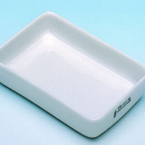Haldenwanger Incinerating Dish, 95x55x15 mm, Porcelain, Rectangular, Glazed