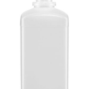 Kautex Square Bottle, 1000 mL, PE-HD, Without Screw Cap, 19 mm Ø