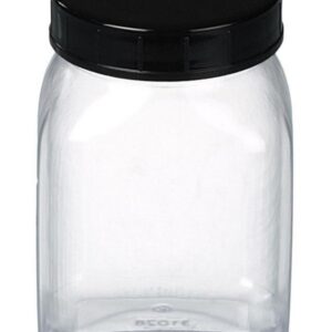 Bürkle Wide Collar Square 200 ml PVC, with Lid