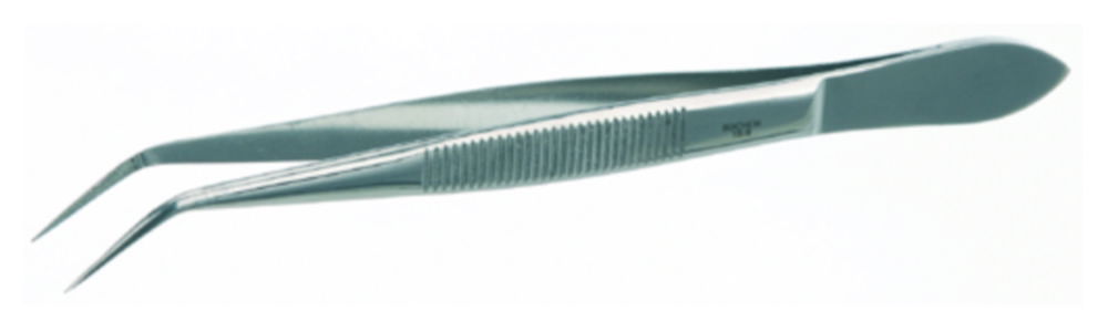 Bochem Instrumente Tweezers, 200 mm, Pointed Curved, 18/10 Stainless Steel, Quality Finish