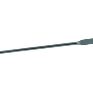 ISOLAB Laborgeräte Micro Spoon Spatula, 180 mm, Flat and Spoon End, 18/10 Steel