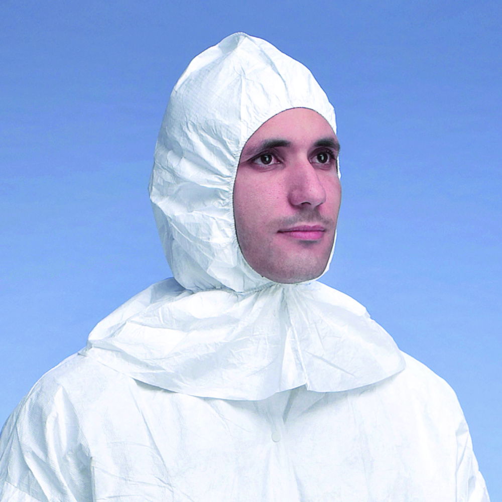 DuPont Protective Hoods Tyvek 500, Type TY PH30 S WH L0, White, PE-Spunbond Nonwoven, Pack of 100