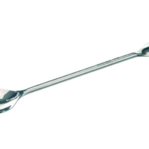 BOCHEM Chemical Spoon 210 mm, 18/10 Steel, Double Spoon 40x29 mm & 30x22 mm