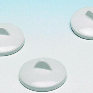 Haldenwanger Crucible Lid Ø28 mm, Porcelain, Suitable for Ø20 mm Crucible, DIN 12904